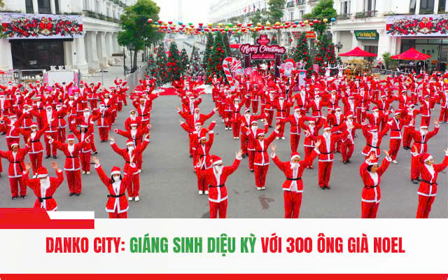 Danko city Giáng sinh diệu kỳ với 300 ông già Noel