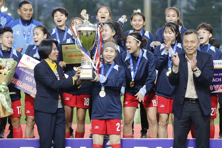 Than khoáng sản Việt Nam vô địch Giải bóng đá Nữ Cúp Quốc gia 2024