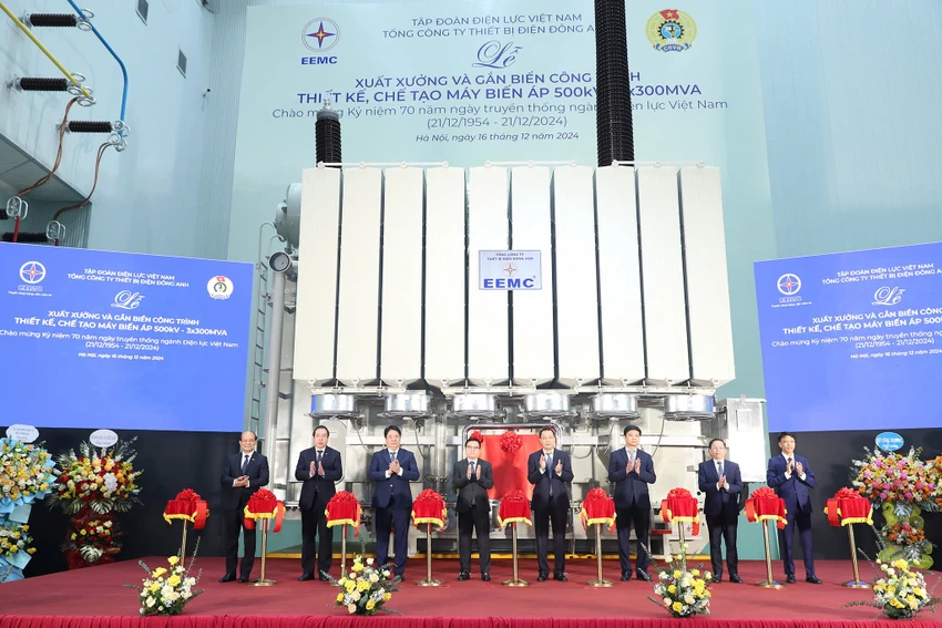EVN đề nghị EEMC sản xuất máy biến áp 500kV công suất lớn nhất trên lưới truyền tải