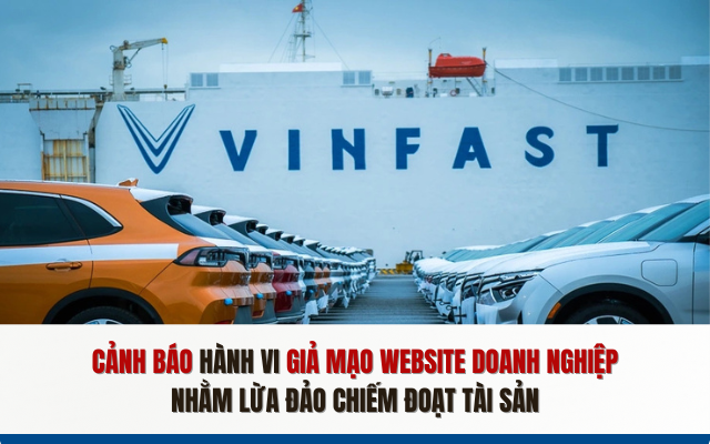 Cảnh báo hành vi giả mạo website doanh nghiệp lừa đảo chiếm đoạt tài sản