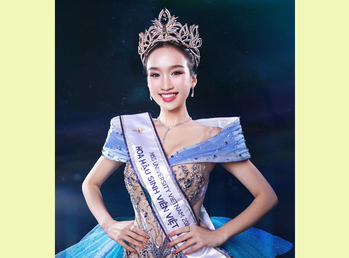 Nữ sinh Đại học Quốc Gia Hà Nội Dương Trà Giang xuất sắc đăng quang Hoa hậu Sinh viên Việt Nam 2024