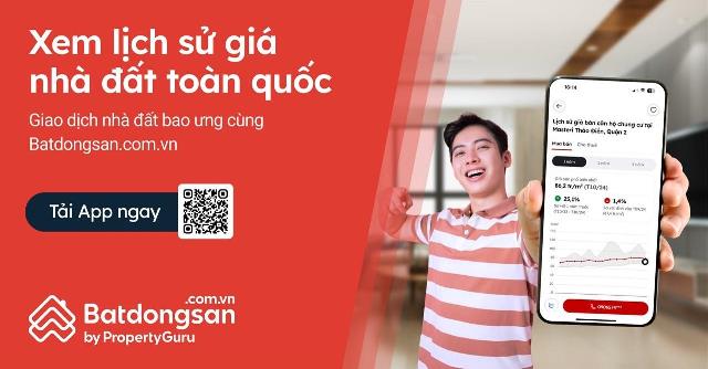 Ứng dụng tìm nhà tiện lợi, cung cấp lịch sử giá và tin xác thực