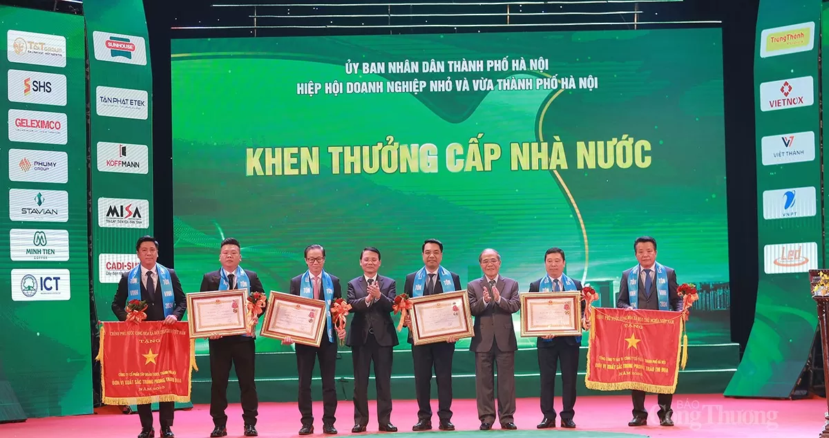 Hà Nội tôn vinh doanh nhân, doanh nghiệp tiêu biểu năm 2024