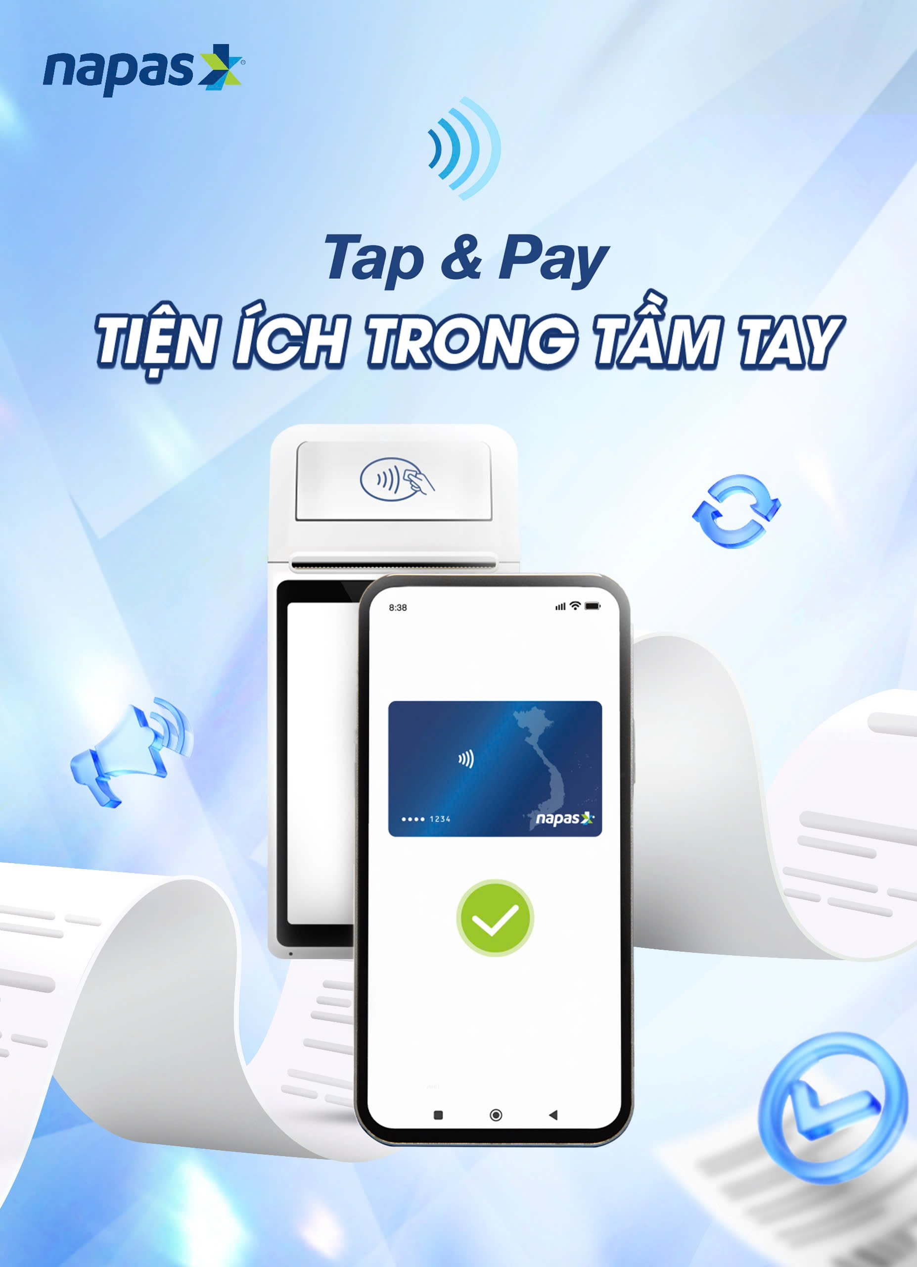 NAPAS ra mắt dịch vụ thanh toán di động Tap  Pay
