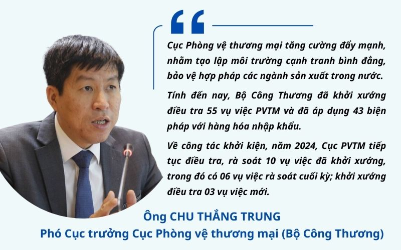 Góp phần ngăn chặn tác động tiêu cực của hàng hóa nhập khẩu đến sản xuất trong nước