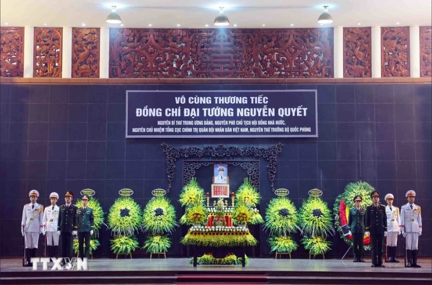 Lời cảm ơn của Ban Lễ tang và gia đình đồng chí Đại tướng Nguyễn Quyết