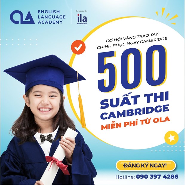 OLA English language academy offers 500 seats at Cambridge ESOL exams