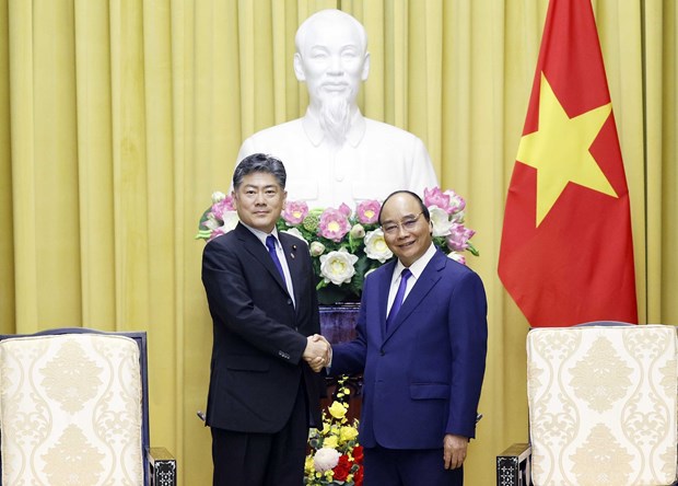 President receives Japanese Minister of Justice
