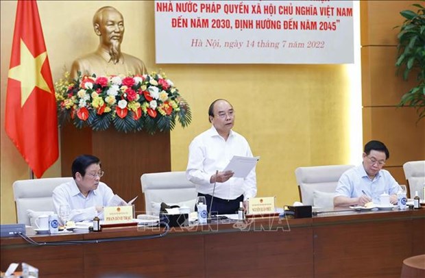 Meetings look into strategy on building, perfecting rule-of-law socialist State