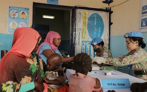 Vietnam’s engineering forces provide charity medical check-ups for people in Abyei