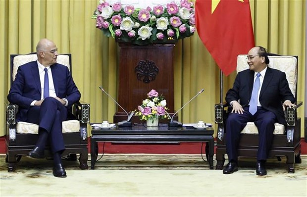 President suggests Vietnam, Greece forge cooperation in different fields