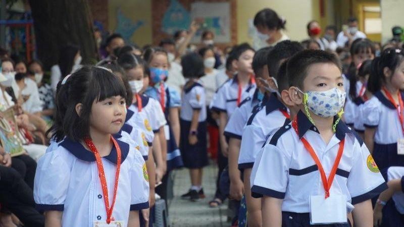 Children from schools in Ho Chi Minh City start new school year