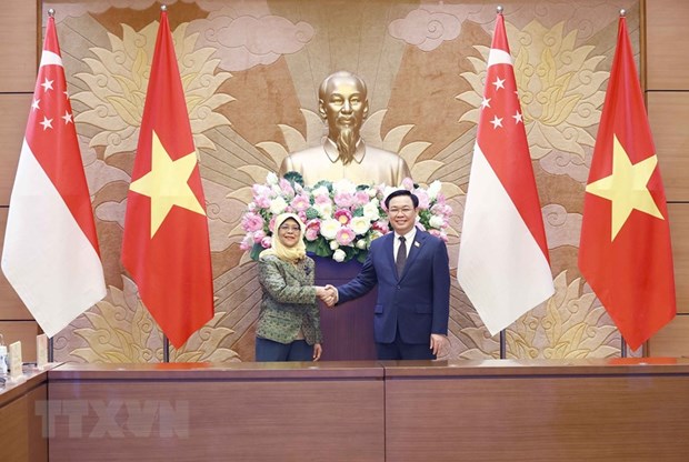 Vietnam-Singapore strategic partnership is developing fruitfully Leaders