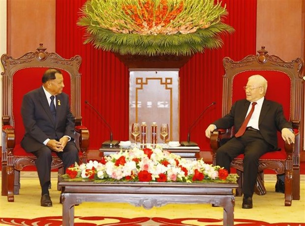 Party leader welcomes Cambodian Senate President