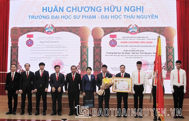 Thai Nguyen University of Education presented with Lao Order