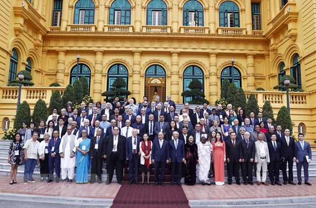 President hosts delegates to WPC s 22nd Assembly