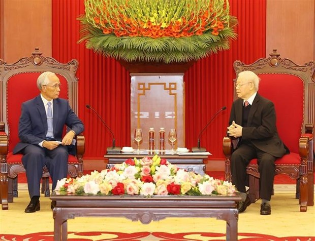 Party chief Vietnam treasures faithful relationship with Laos