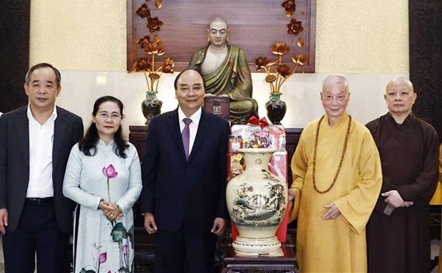President visits Supreme Patriarch of VBS’s Patronage Council