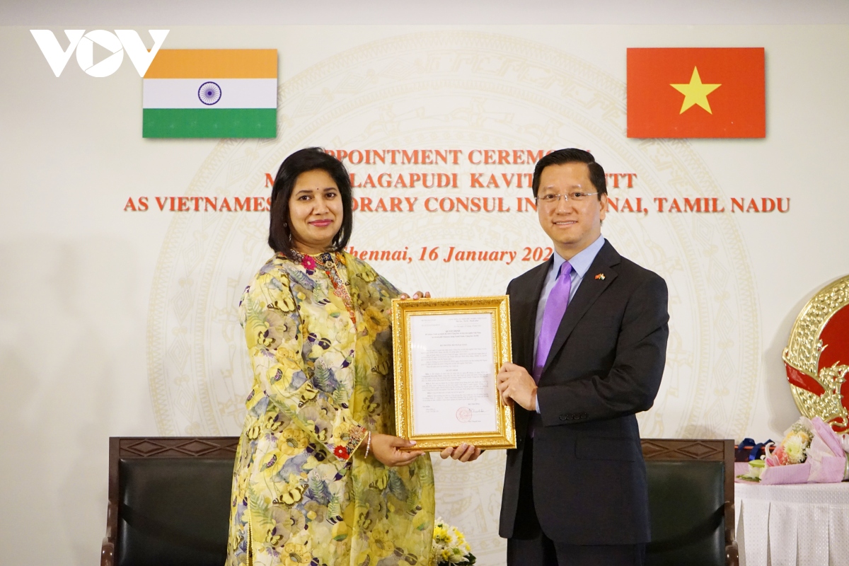 Ms Velagapudi Kavitha Dutt appointed as Honorary Consul of Vietnam in India’s Tamil Nadu State