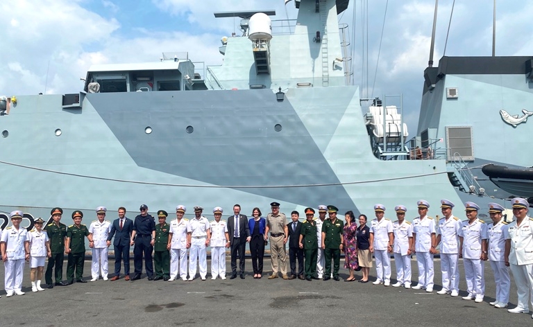 British naval patrol vessel visits Ho Chi Minh City