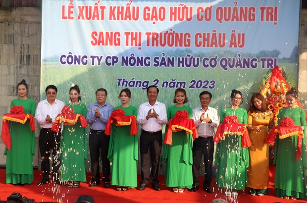 First batch of Quang Tri organic rice exported to EU