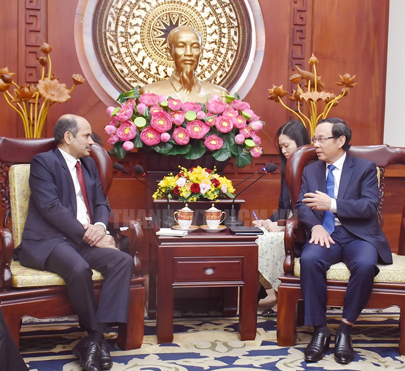 India wishes to focus on developing cooperative relations with Ho Chi Minh City