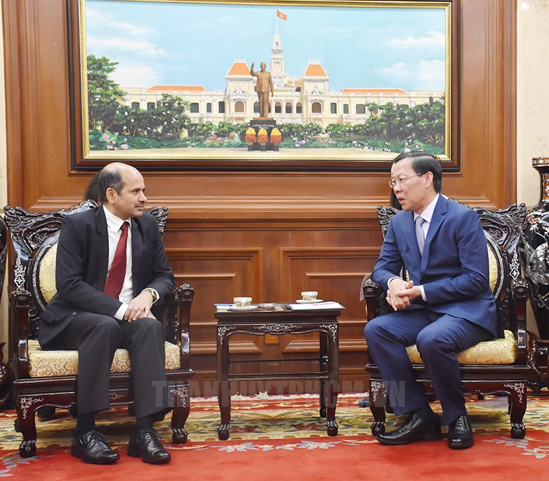 HCMC leader receives new-appointed Indian Ambassador
