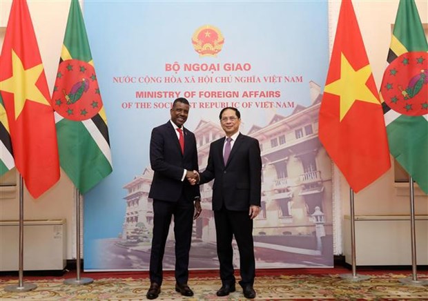 Vietnamese, Dominican foreign ministers hold talks