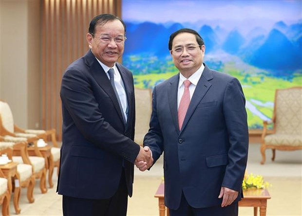 PM Pham Minh Chinh welcomes Cambodian Deputy PM and Foreign Minister