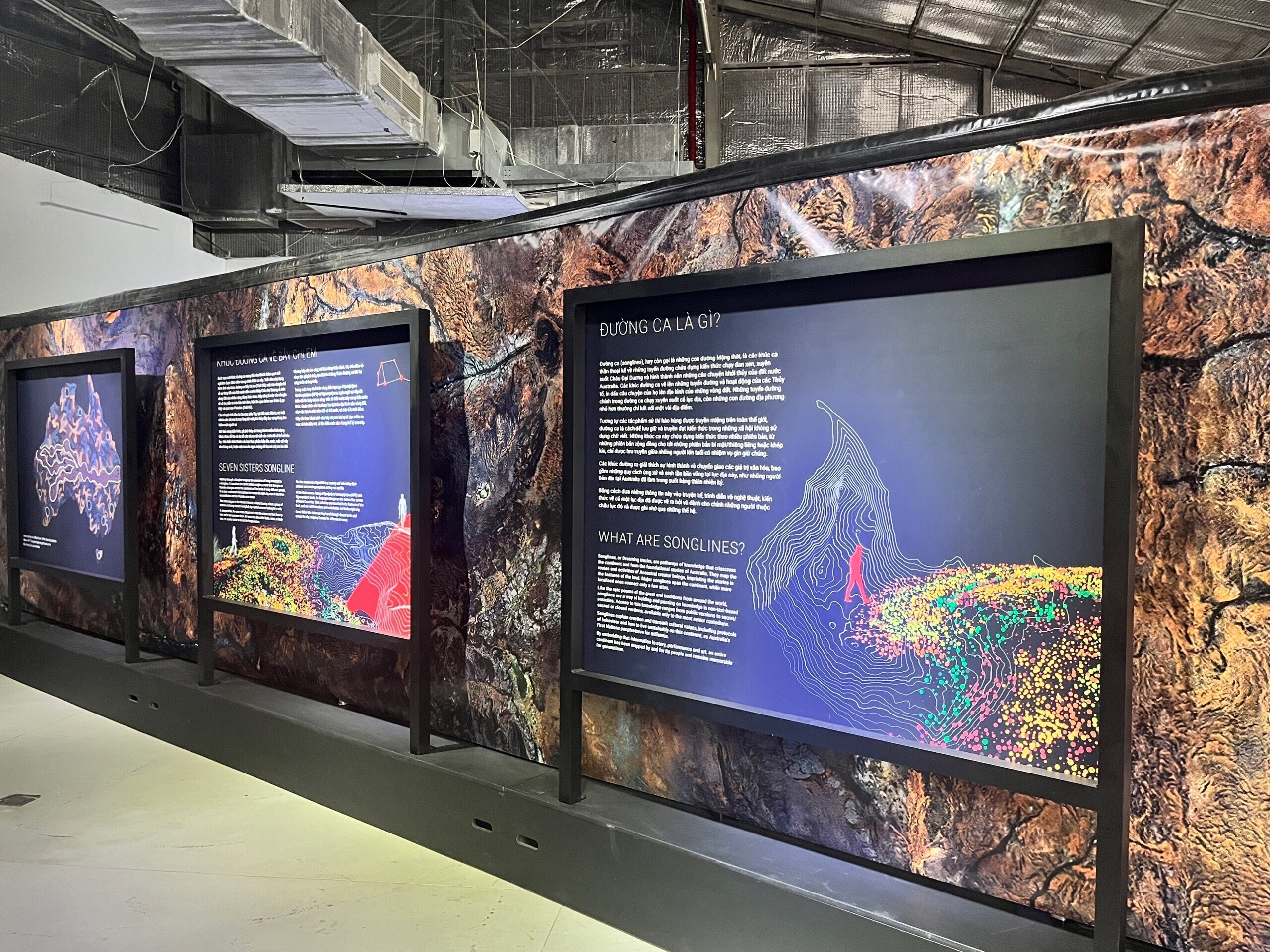 Immersive multimedia installation “Walking through a Songline” opens in Ho Chi Minh City