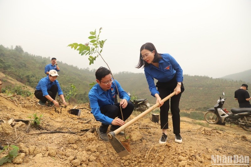 21 units of Youth Union launch planting of 525,000 trees