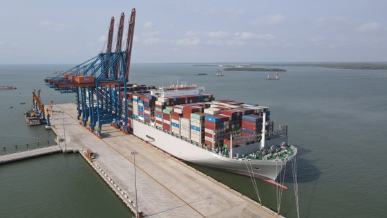 Cai Mep-Thi Vai deep-water port cluster welcomes giant container ship
