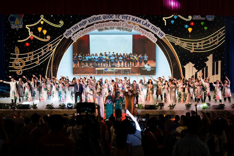 Nearly 600 conductors and artists participated in 7th Int’l Choir Competition in Hoi An