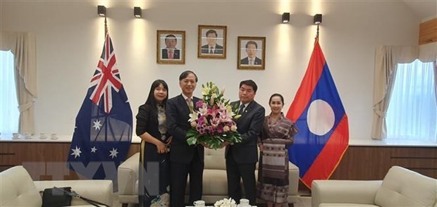 Vietnamese Ambassador to Australia congratulates Lao counterpart on traditional New Year Festival
