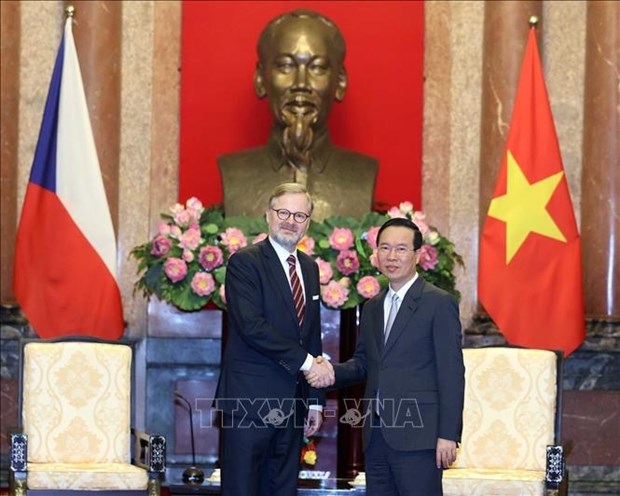 President Vo Van Thuong hosts Czech Prime Minister Petr Fiala