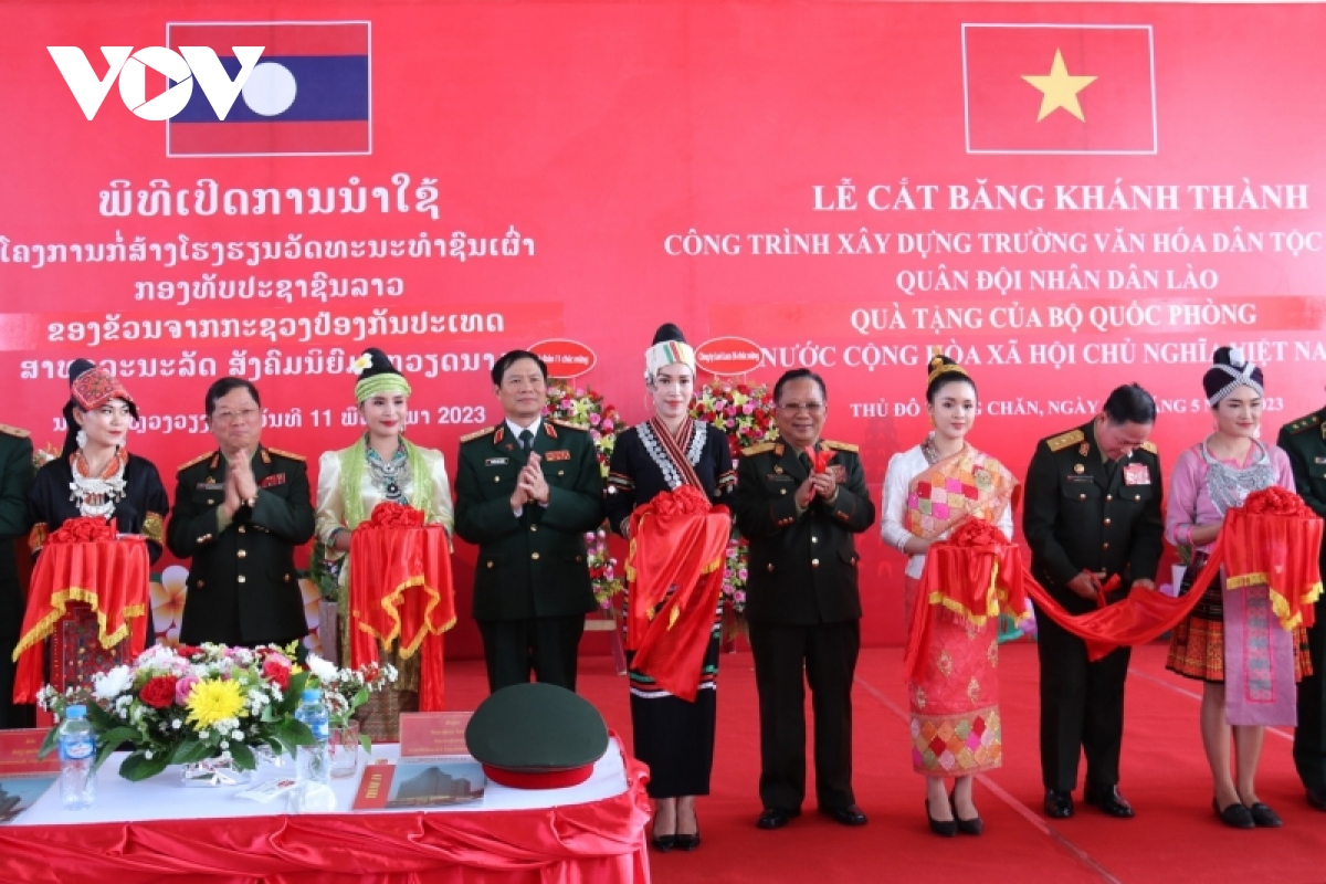 Vietnam People’s Army-funded boarding school inaugurated in Laos