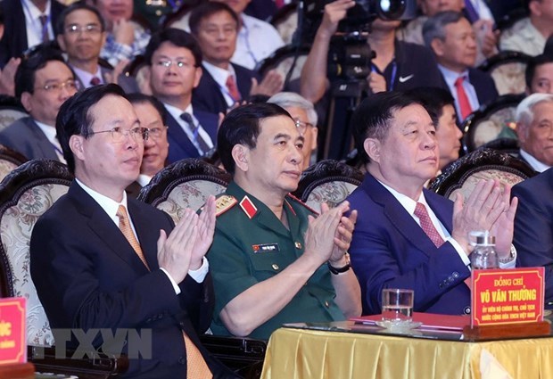 President attends 60th anniversary of late leader s visit to Nam Dinh