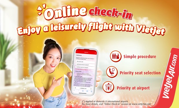 Vietjet s online check-in system launched