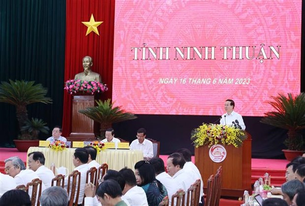 President asks Ninh Thuan to make most of potential, advantages