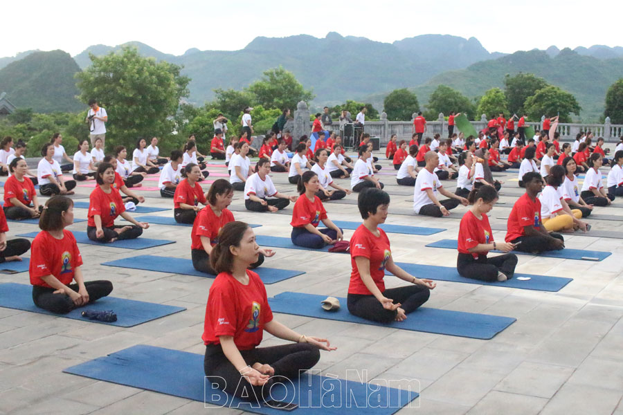 Ninth International Day of Yoga at the Tam Chuc national tourism site