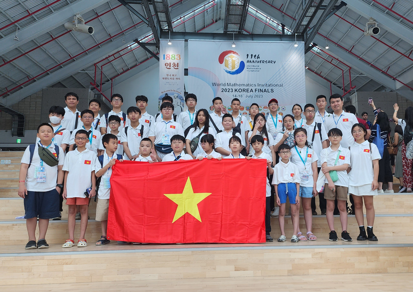 All 34 Vietnamese students win prizes at WMI 2023