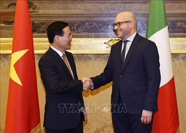 President meets Italian lower house speaker in Rome