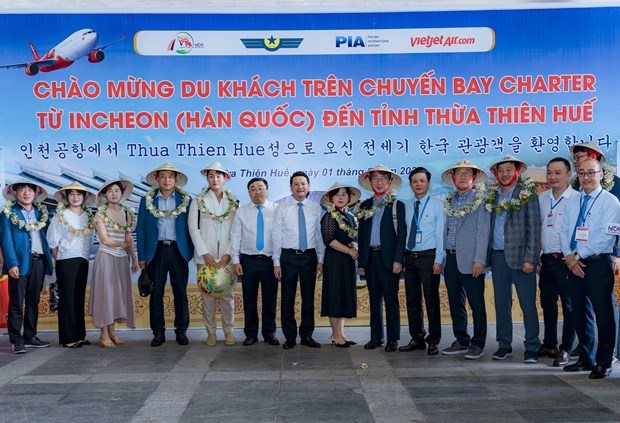 First flight from RoK to Hue launched