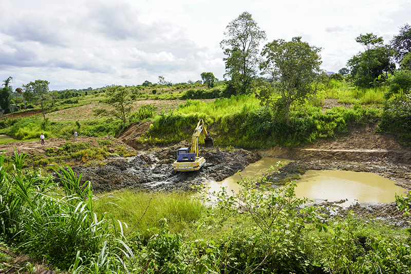 One hundred and twenty-one climate-resilient ponds enhance water security for farmers