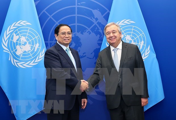 PM Pham Minh Chinh meets with UN ​Secretary-General