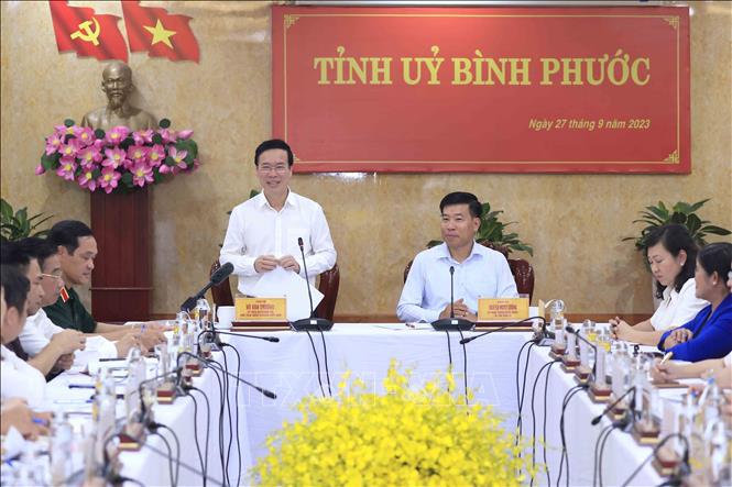 President pays working trip to Binh Phuoc province