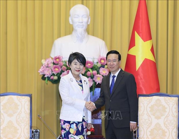 President Vo Van Thuong hosts Japanese Foreign Minister