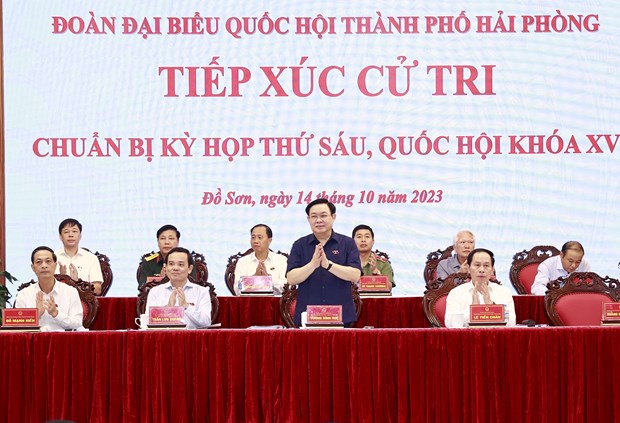 Top legislator meets Hai Phong voters ahead of NA’s sixth session