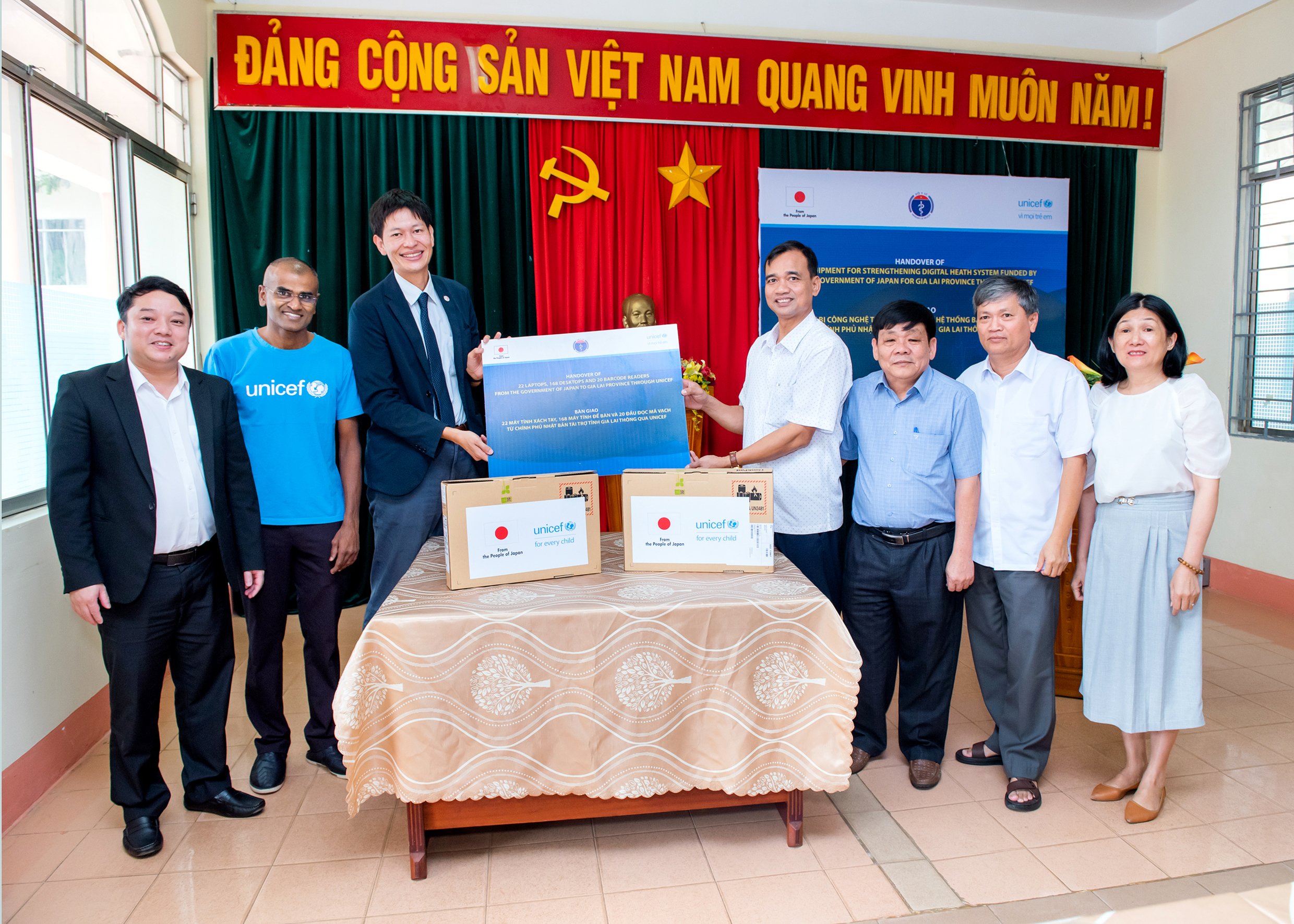 The Government of Japan and UNICEF support Viet Nam to strengthen the Digital Health System