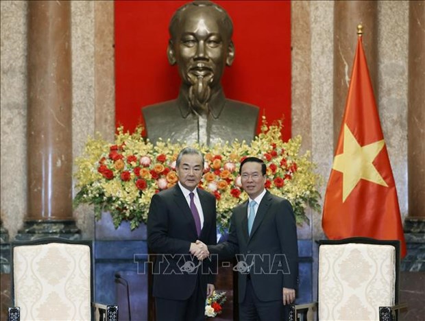 President Vo Van Thuong hosts Chinese Foreign Minister